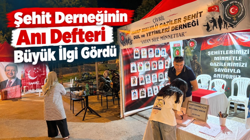 Şehit Derneğine Yoğun İlgi: Anı Defterinde Duygusal Anlar