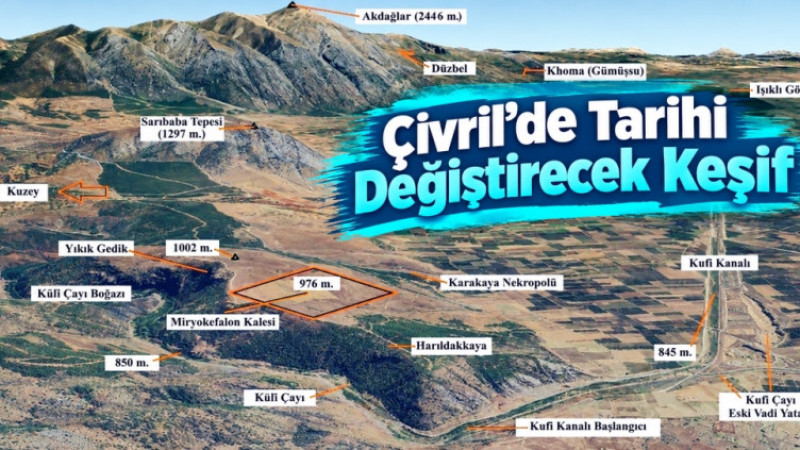 850 Yıldır Aranan Kayıp Miryokefalon Kalesi Çivril’de Bulundu!