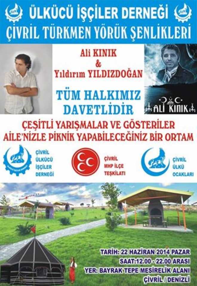 Çivril 1.Yörük Şenlikleri Pazar Gün yapılacak