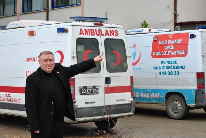 ÇİVRİL EMANET AMBULANSLA HİZMET VERİYOR