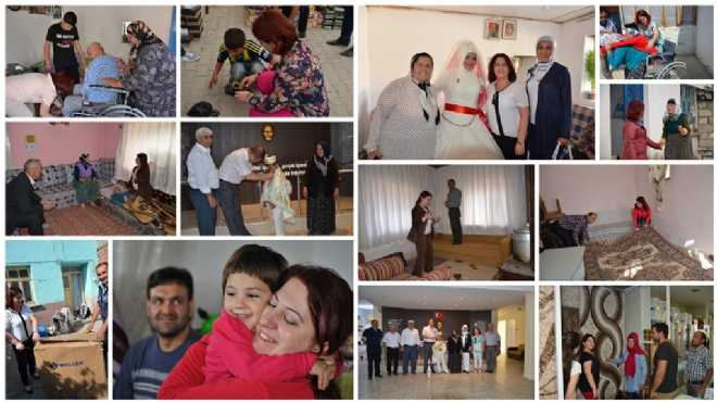 BİR YILDA 2500 AİLEYE ULAŞILDI