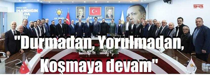 AK PARTİLİ BAŞKANLAR BİR ARAYA GELDİ