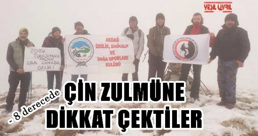 TÜRKİSTAN İÇİN ZİRVEYE ÇIKTILAR