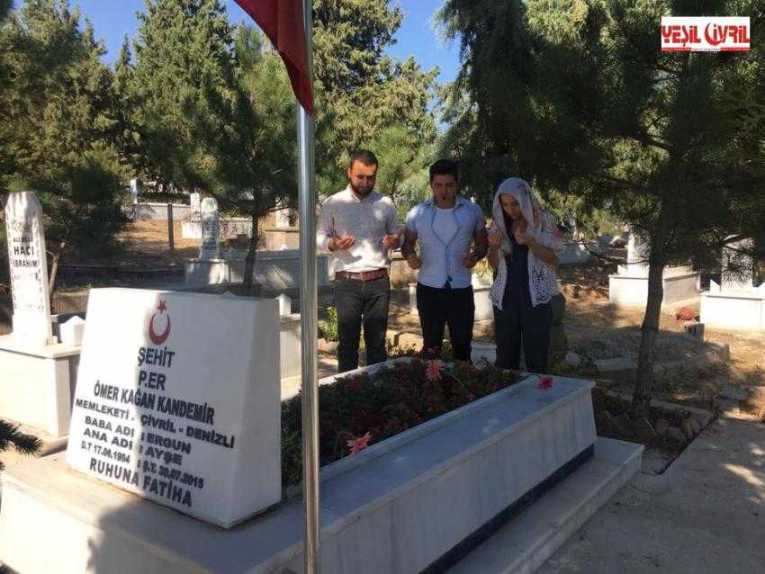 AK PARTİLİ GENÇLER ŞEHİT AİLELERİ LE BAYRAMLAŞTI