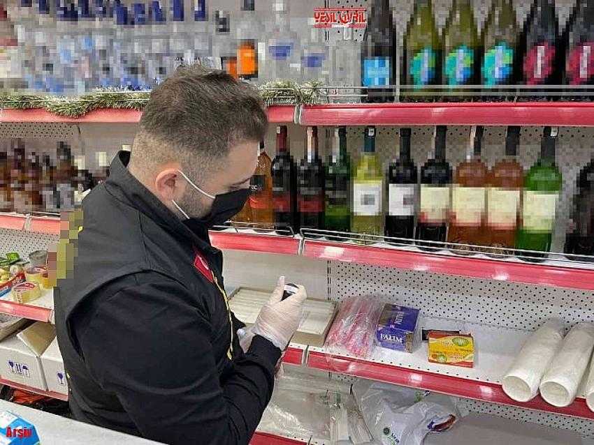ÇİVRİL POLİSİNDEN SAHTE İÇKİ DENETİMİ