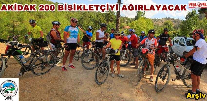AKİDAK 200 BİSİKLETÇİYİ AĞIRLAYACAK