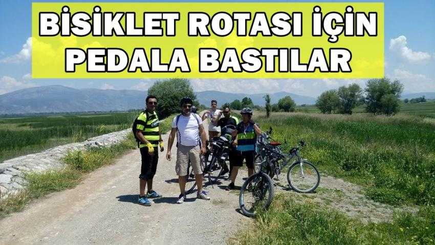 AKİDAK BİSİKLET ROTASI İÇİN PEDALA BASTI