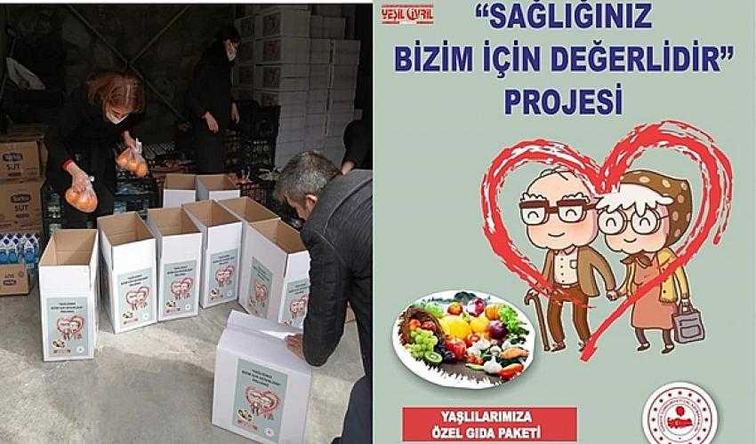 KAYMAKAMLIK YAŞLILARA ÖZEL GIDA PAKETİ HAZIRLADI