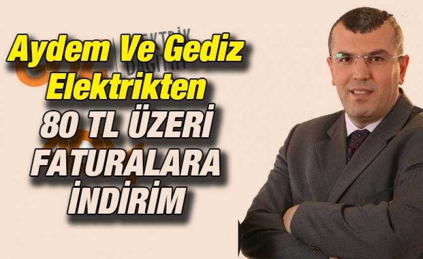 ELEKTRİK FATURASI 80 TL'Yİ GEÇENE İNDİRİM
