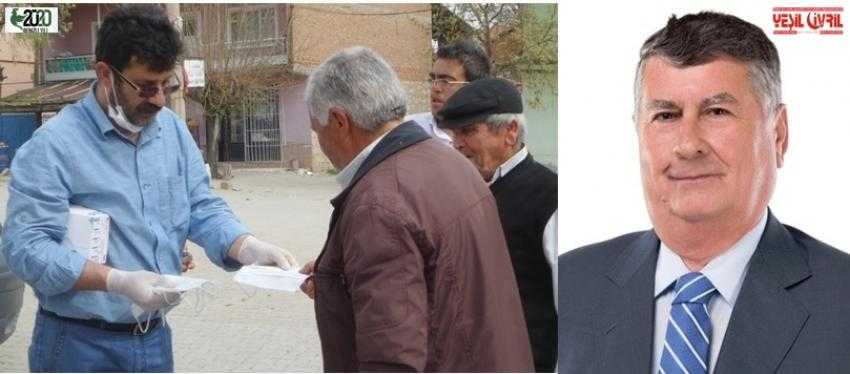 ADNAN KESKİN MEMLEKETİNE MASKE GÖNDERDİ