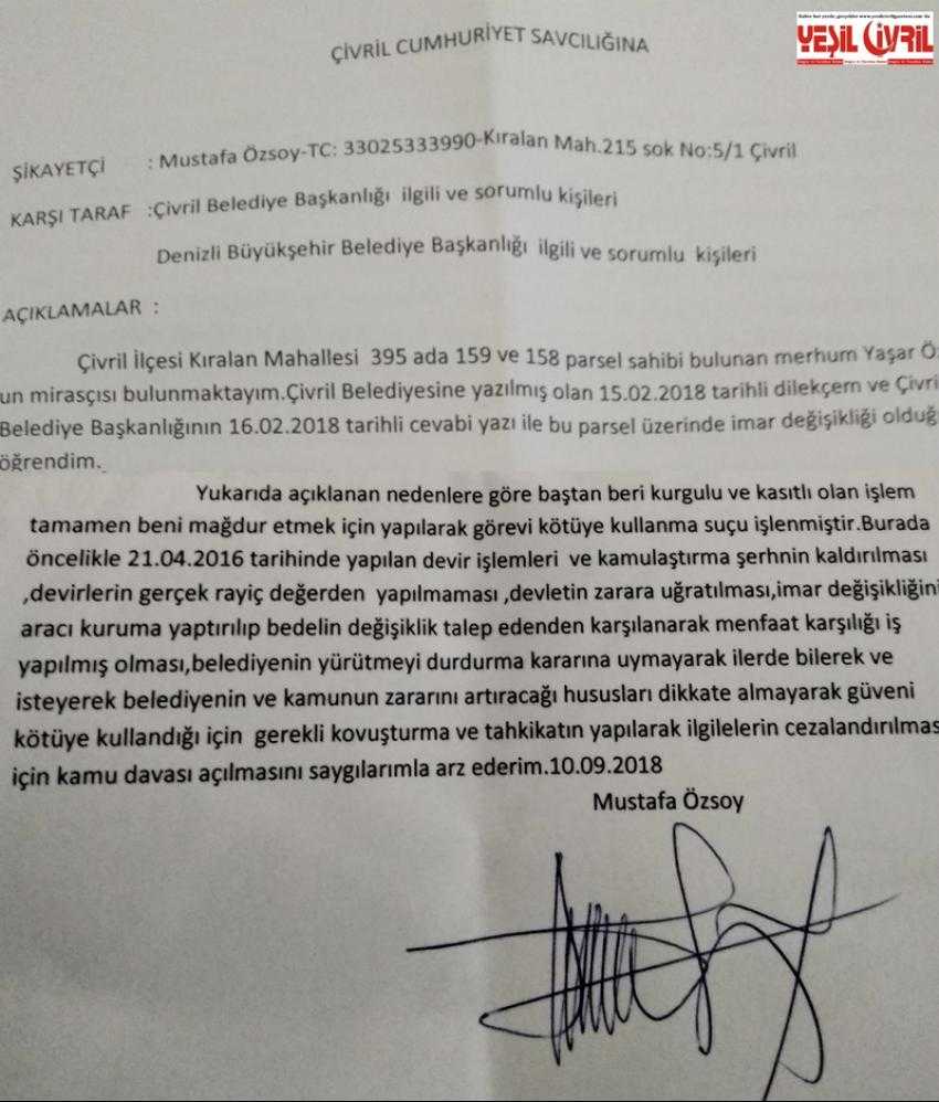 BAŞKANA GÖREVİ KÖTÜYE KULLANMA DAVASI