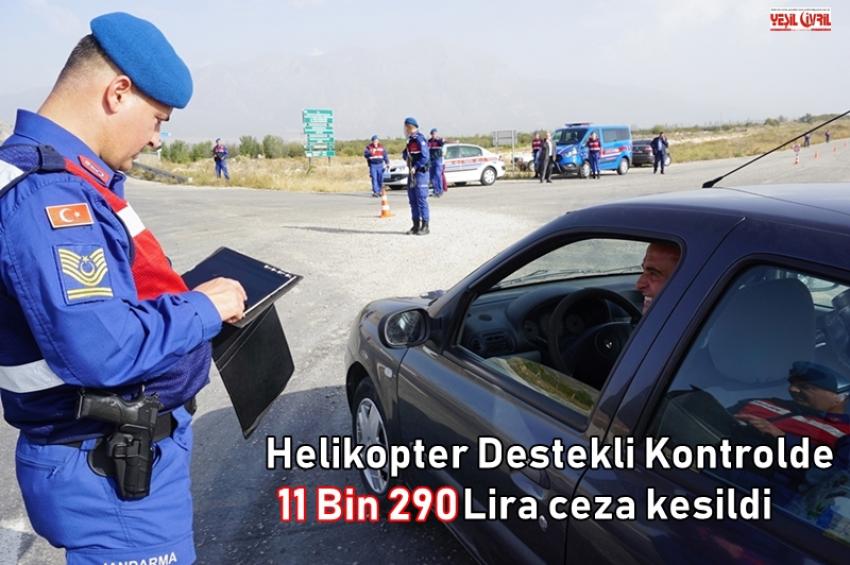 JANDARMADAN HELİKOPTER DESTEKLİ DENETİM