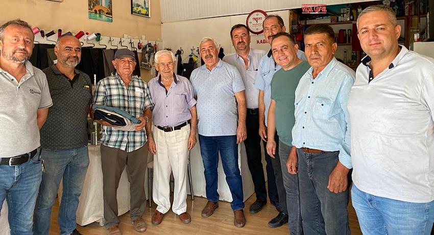 BAŞKAN VE YÖNETİMİ ESNAFLARI ZİYARET ETTİ