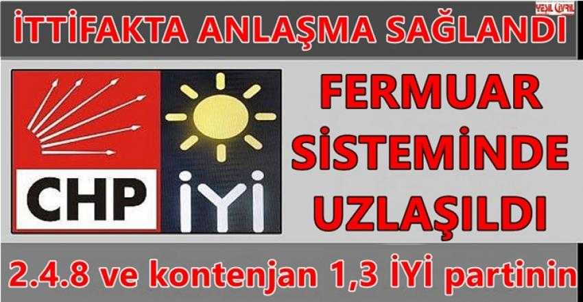 İTTİFAK FERMUAR SİSTEMİNDE ANLAŞTI