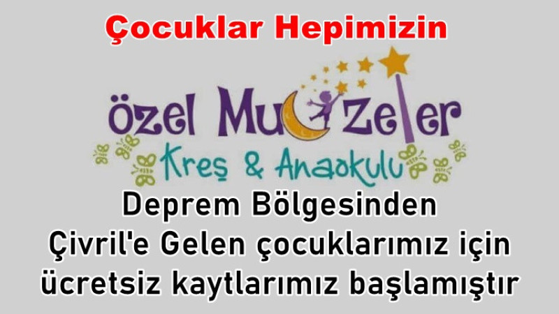 ÇİVRİL’E GELEN ANAOKULU ÖĞRENCİLERİNE ÜCRETSİZ EĞİTİM 