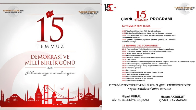 ÇİVRİLLİLERİ CUMHURİYET MEYDANINA BEKLİYORUZ