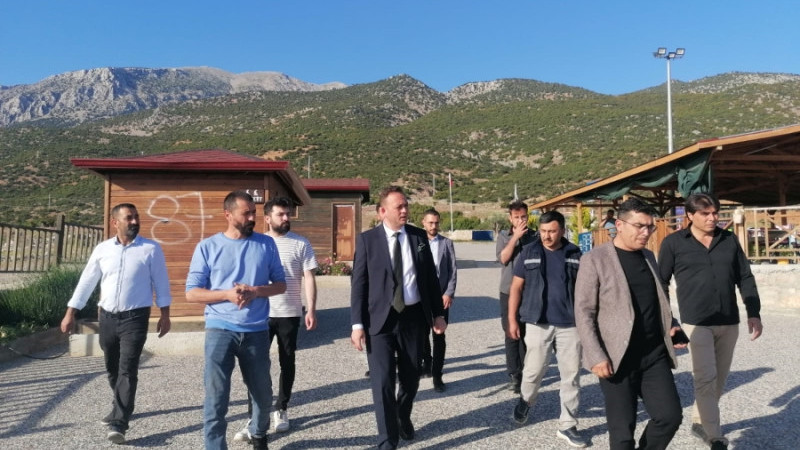 BAŞKAN BEYDİLLİ NİLÜFER PARKTAKİ ÇALIŞMALARI DENETLEDİ