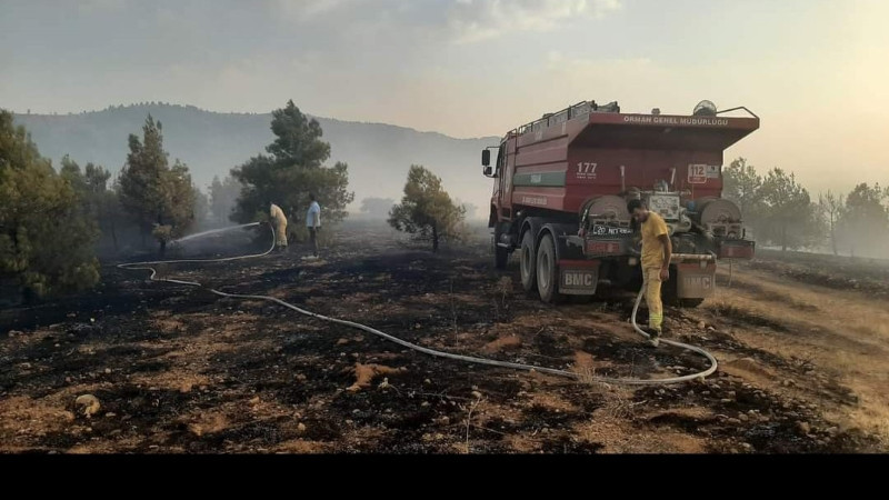 ÇITAK MAHALLESİNDEKİ ORMAN YANGINI SÖNDÜRÜLDÜ