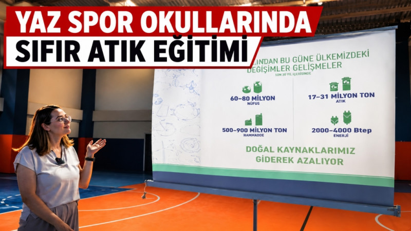 Çivril'de Yaz Spor Okullarında Sıfır Atık Eğitimi Verildi