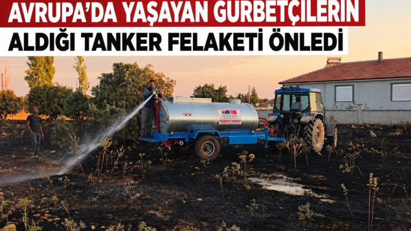 Gürpınar'da Çıkan Yangın Evlere Ulaşmadan Söndürüldü