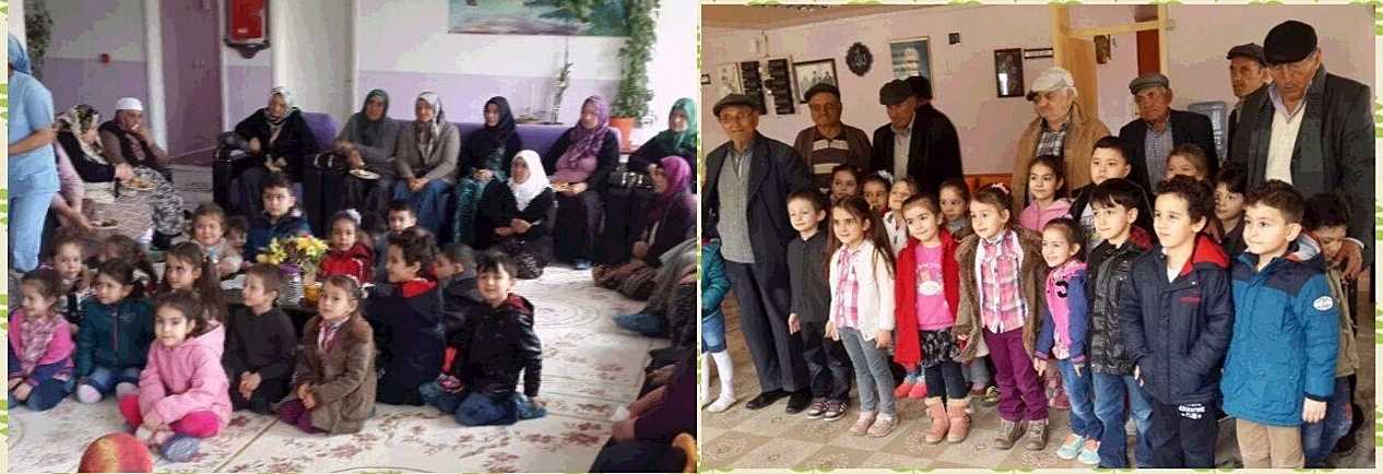 ANAOKULU ÖĞRENCİLERİ HUZUR EVİNİ ZİYARET ETTİ