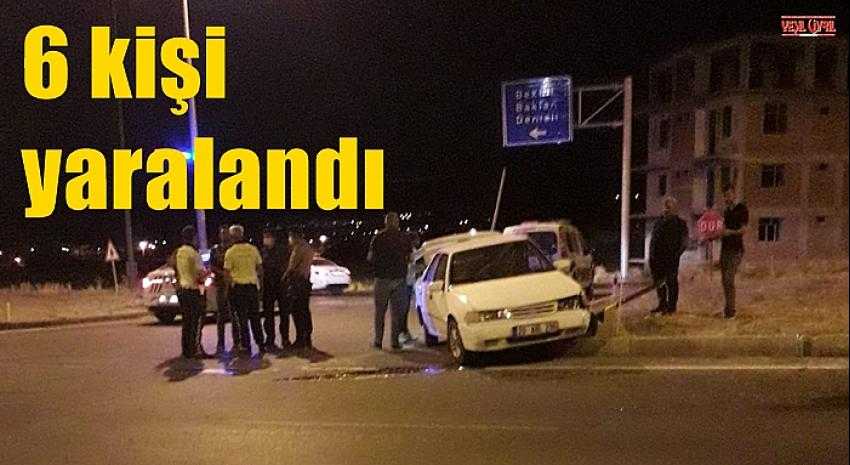İĞDİR KAVŞAĞINDAKİ KAZADA ALTI KİŞİ YARALANDI