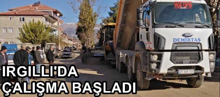 IRGILLI’DA ASFALT SERİMİ BAŞLADI
