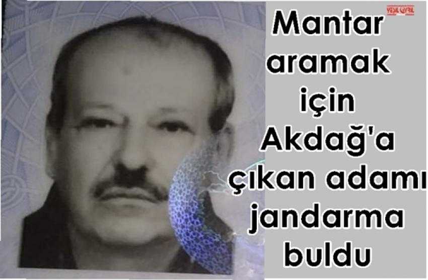 DAĞDA KAYBOLAN YAŞLI ADAMI ÇİVRİL JANDARMASI BULDU