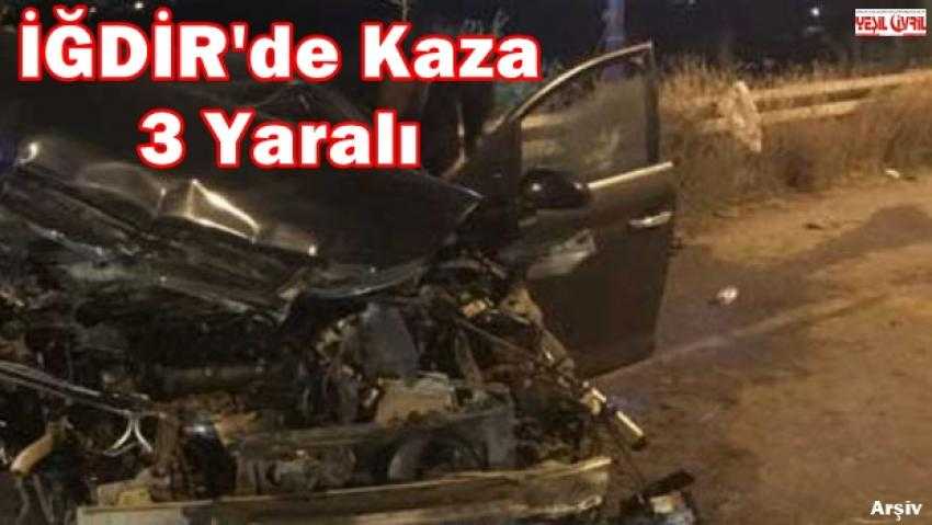 İĞDİR RAMPASINDAKİ KAZA KORKUTTU