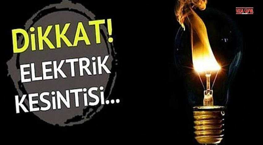 DİKKAT ELEKTRİK KESİNTİSİ VAR