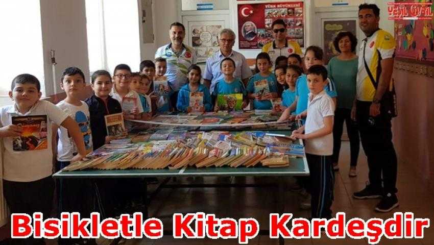 BİSİKLET FESTİVALİNDE TOPLANAN KİTAPLAR OKULLARA DAĞITILDI