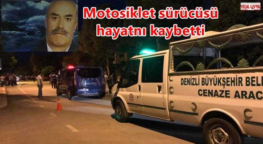 MOTOSİKLET ARACA ÇARPTI: 1 ÖLÜ