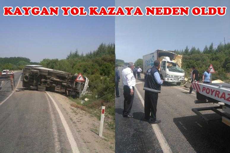 KAYGAN YOLDA KORKUTAN KAZA
