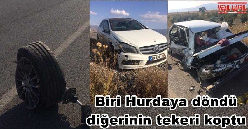 BİRİ HURDA OLDU DİĞERİNİN TEKERİ KOPTU