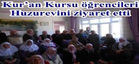 Kur'an Kursu öğrencilerinden Huzurevi ziyareti