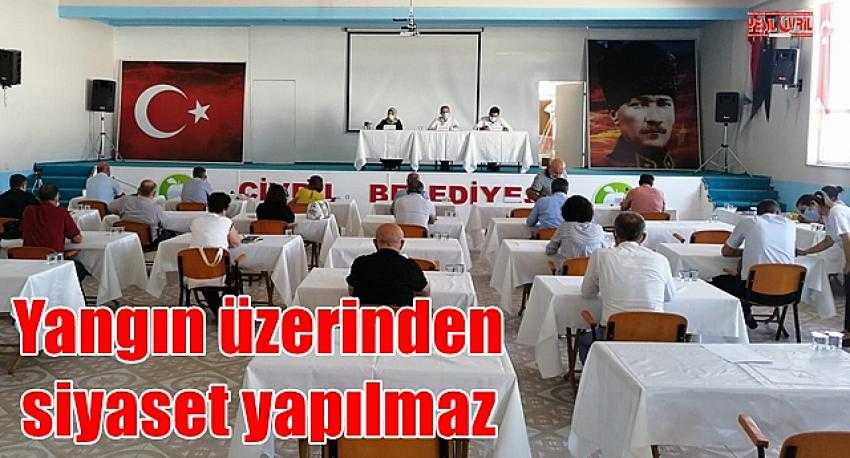 YANGIN ÜZERİNDEN SİYASET YAPMANIZI KINIYORUM