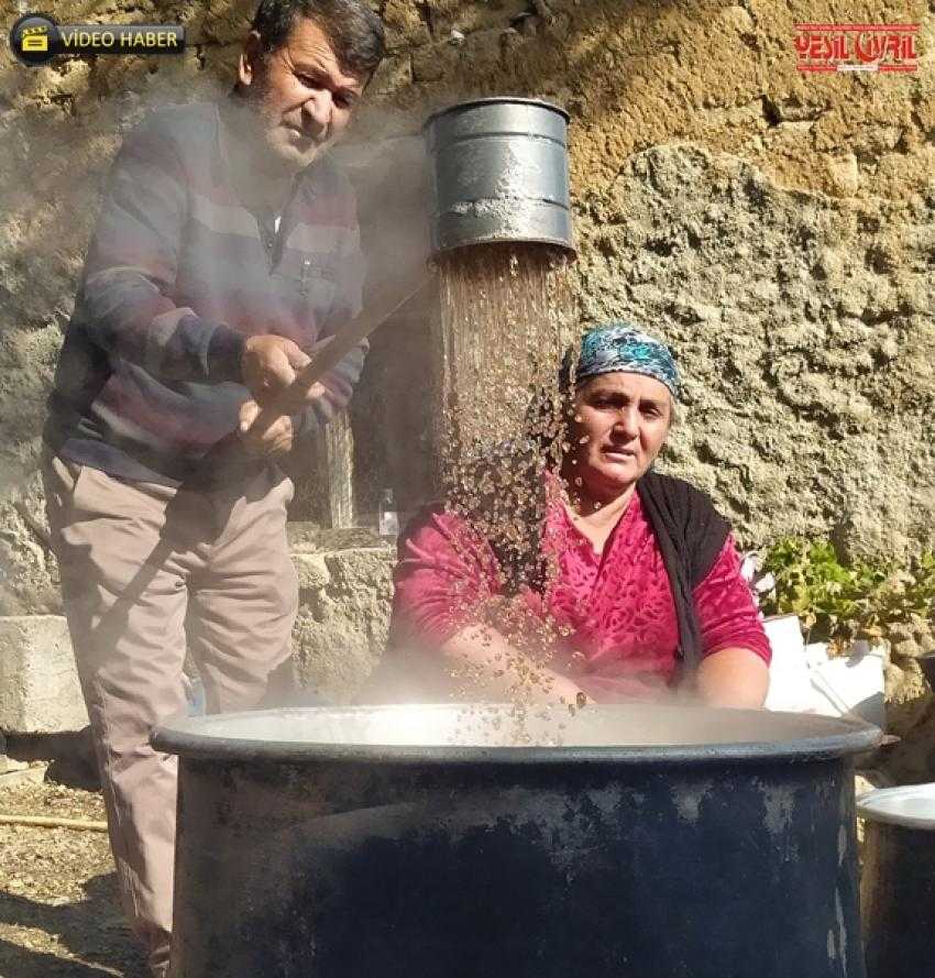 ŞİFA DEPOSU İMRALLI PEKMEZİ YAPILDI