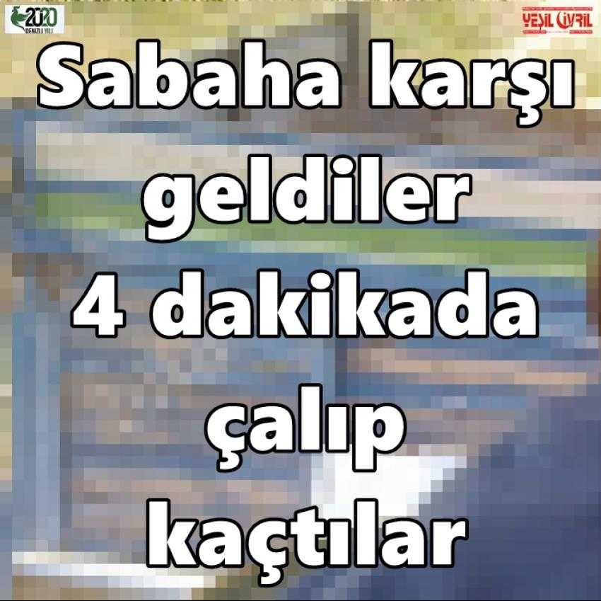 DÖRT DAKİKADA ÇALDILAR
