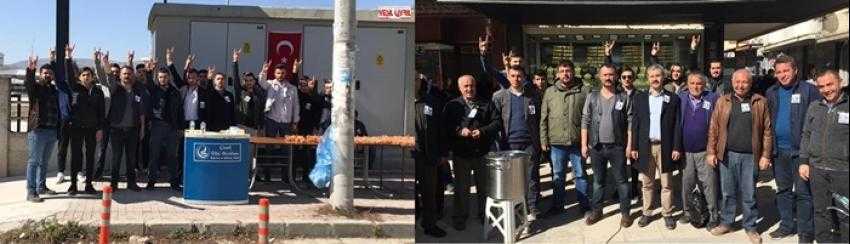 ÜLKÜCÜ ŞEHİT İÇİN LOKMA DÖKTÜRDÜLER