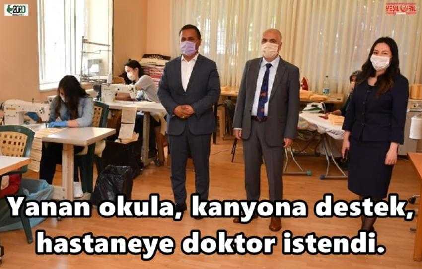 VALİ ÇAL’A HEM SÖZ VERDİ HEM DE KUTLADI