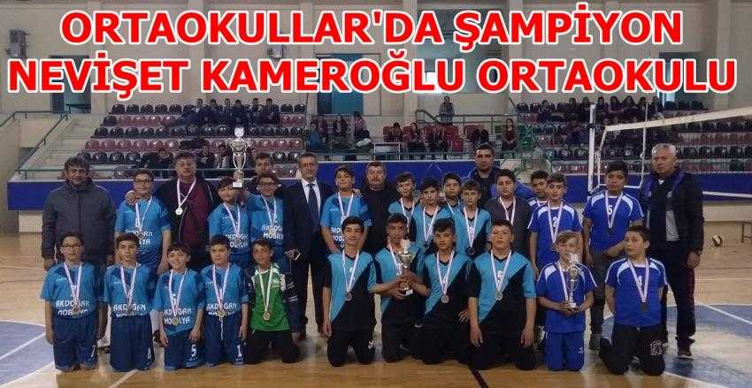 VOLEYBOLDA ŞAMPİYON NEVİŞET KAMEROĞLU