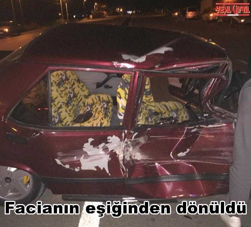 ÇİVRİL’DE TRAFİK KAZASI: 5 YARALI