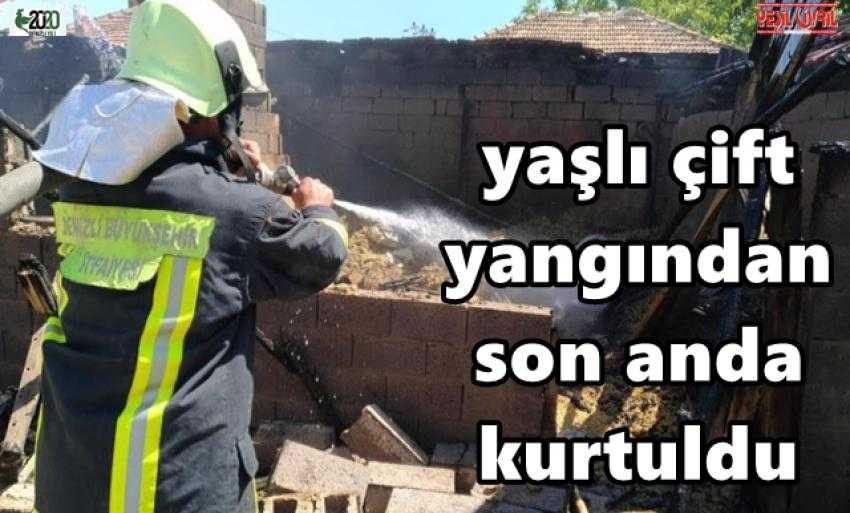EKMEK EVİNDE ÇIKAN YANGIN KORKUTTU.