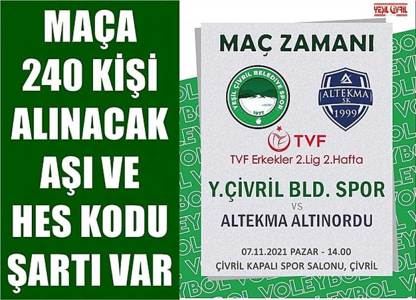 VOLEYBOLDA ALTEKMA ALTINORDUYU AĞIRLIYORUZ