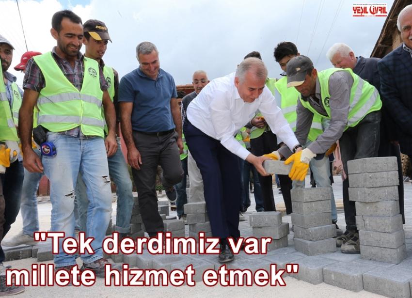 BÜYÜKŞEHİR'DEN 5,5 MİLYON METREKARE KİLİT PARKE TAŞI